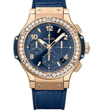 Big Bang King Gold Diamonds Bezel Blue 4